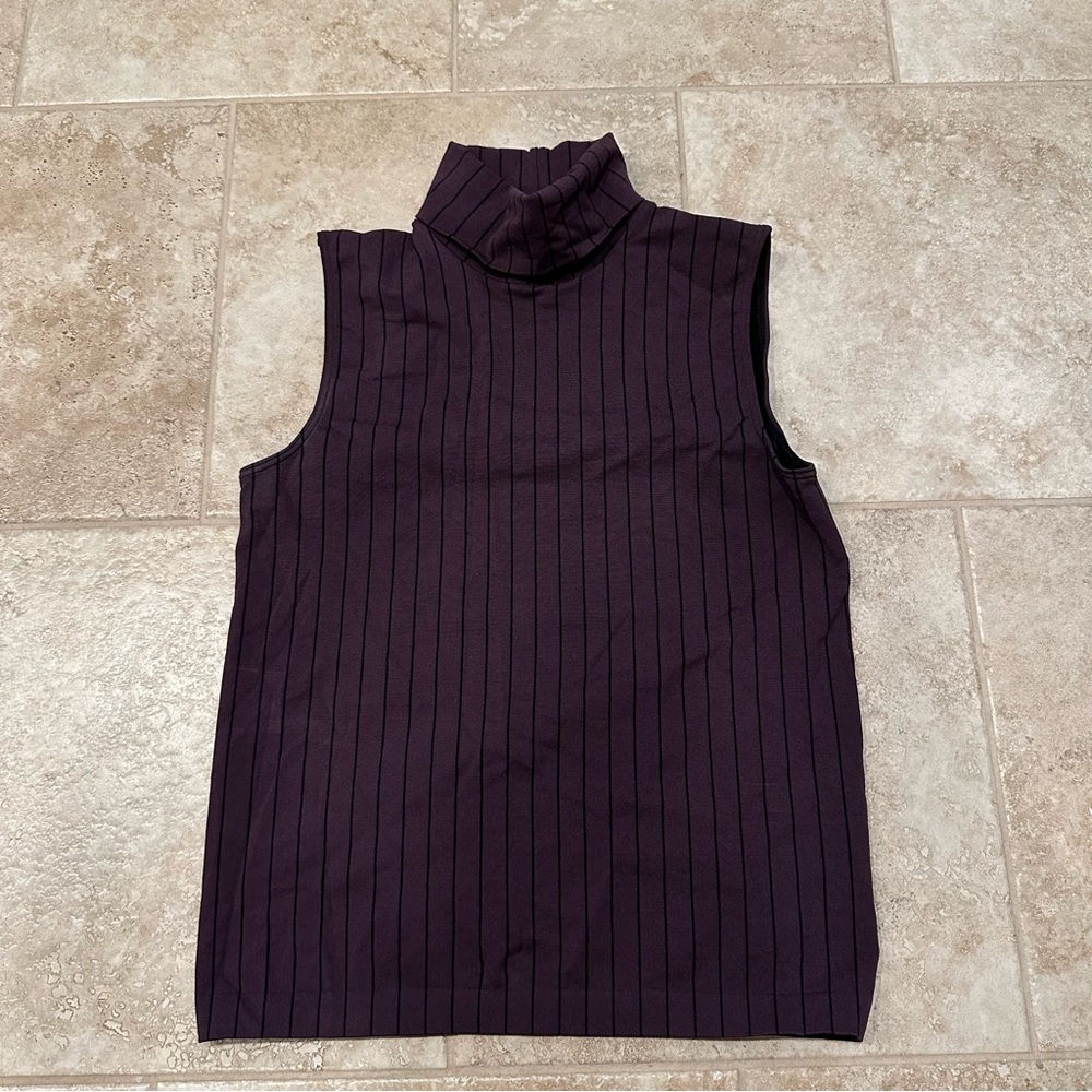 Wolford Velvet Mix Strided Turtleneck top